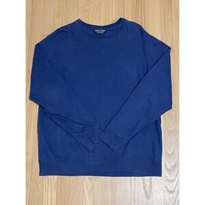 Vtg Polo Golf Ralph Lauren Sweater Mens Large Blue Crewneck Cotton Pullover Pony